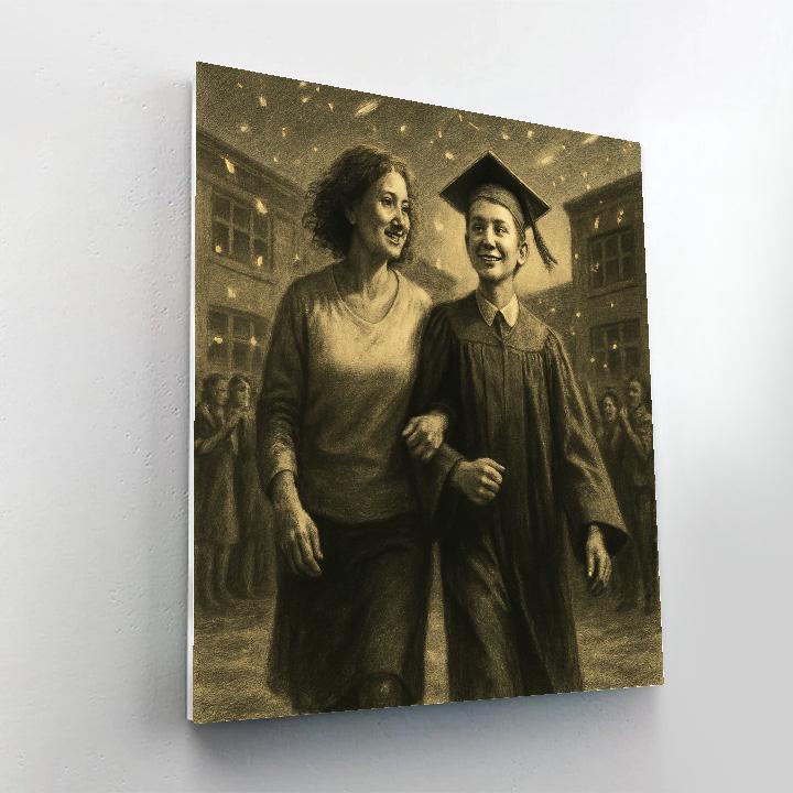 Comet Trail Graduation Walk Paint by numbers art