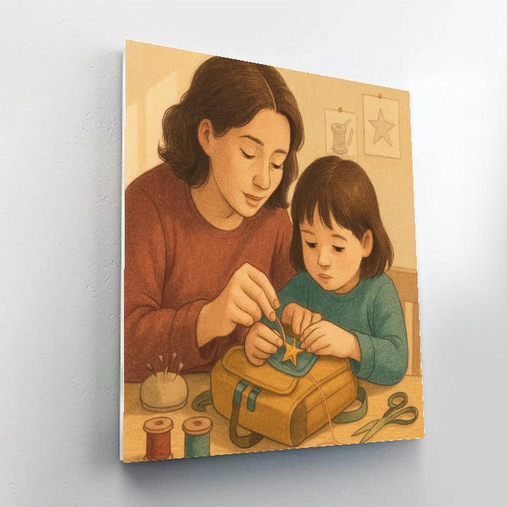 Interstellar Sewing Lesson Painting by numbers kit