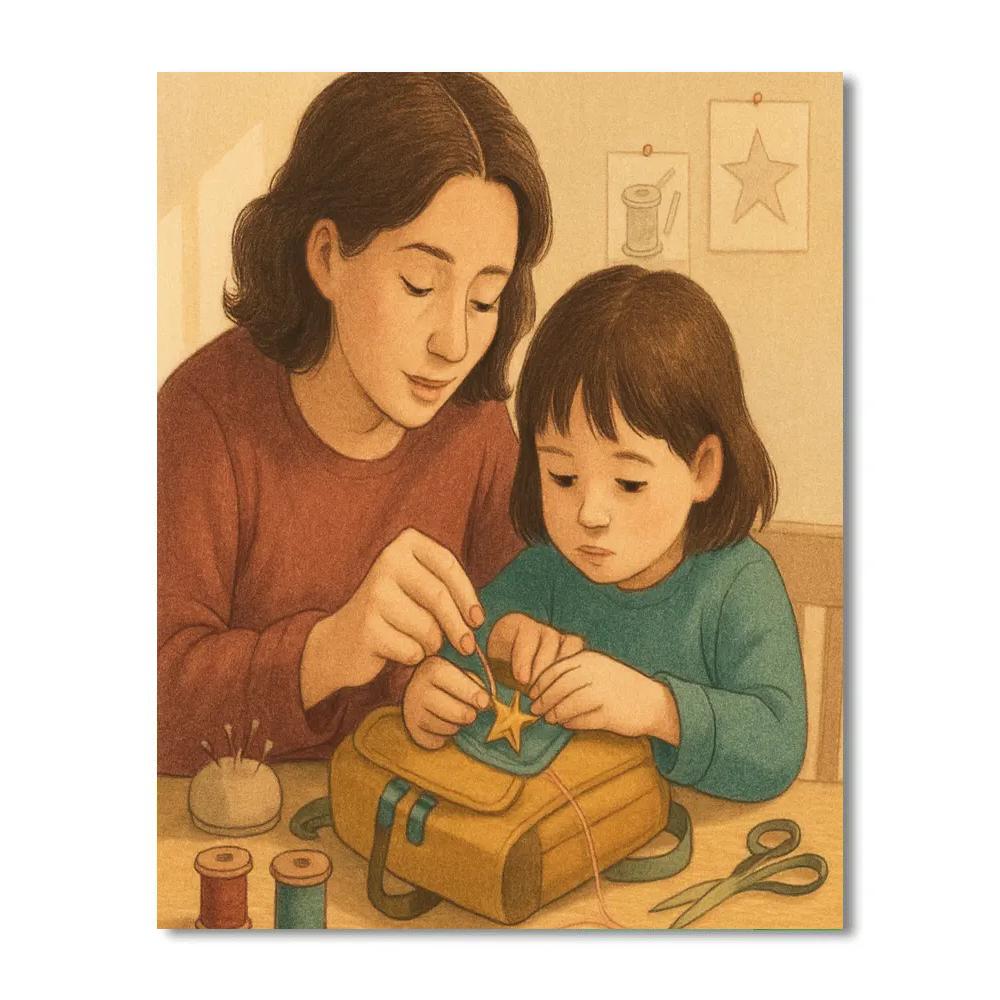 Interstellar Sewing Lesson Painting by numbers kit
