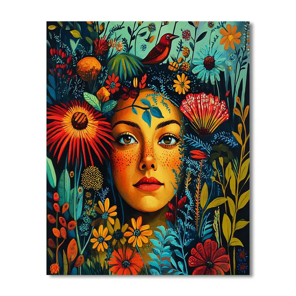 Frida Kahlo Inspired Garden Of Symbols Paint by numbers kits