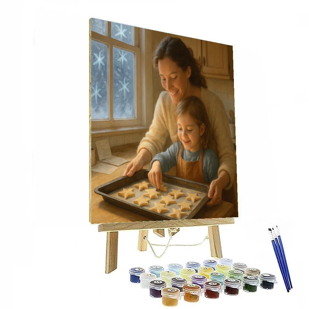 Starry Window Baking paint by number