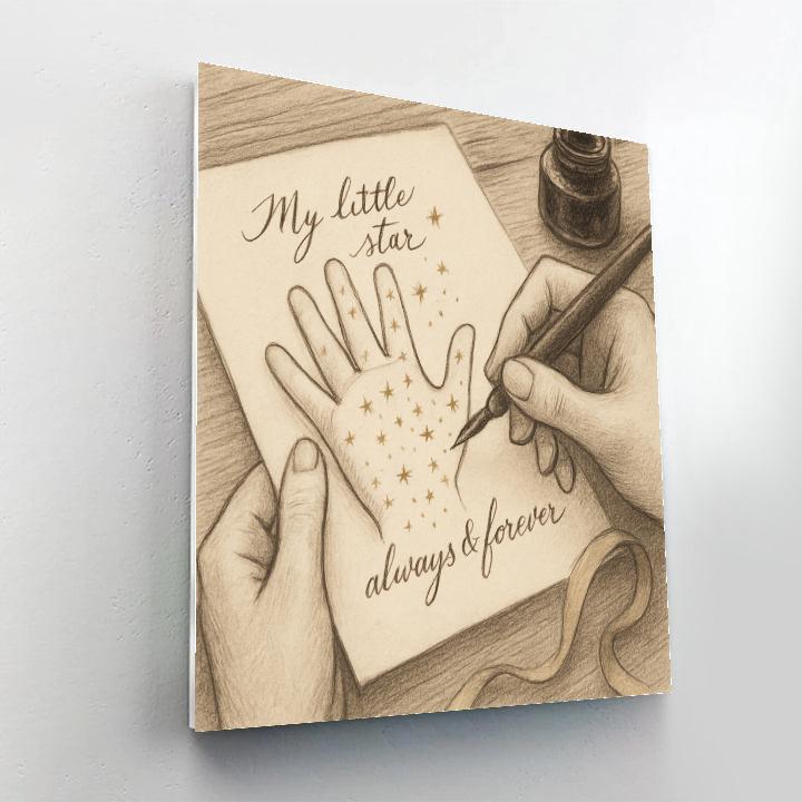 Constellation Hand Lettering paint by color