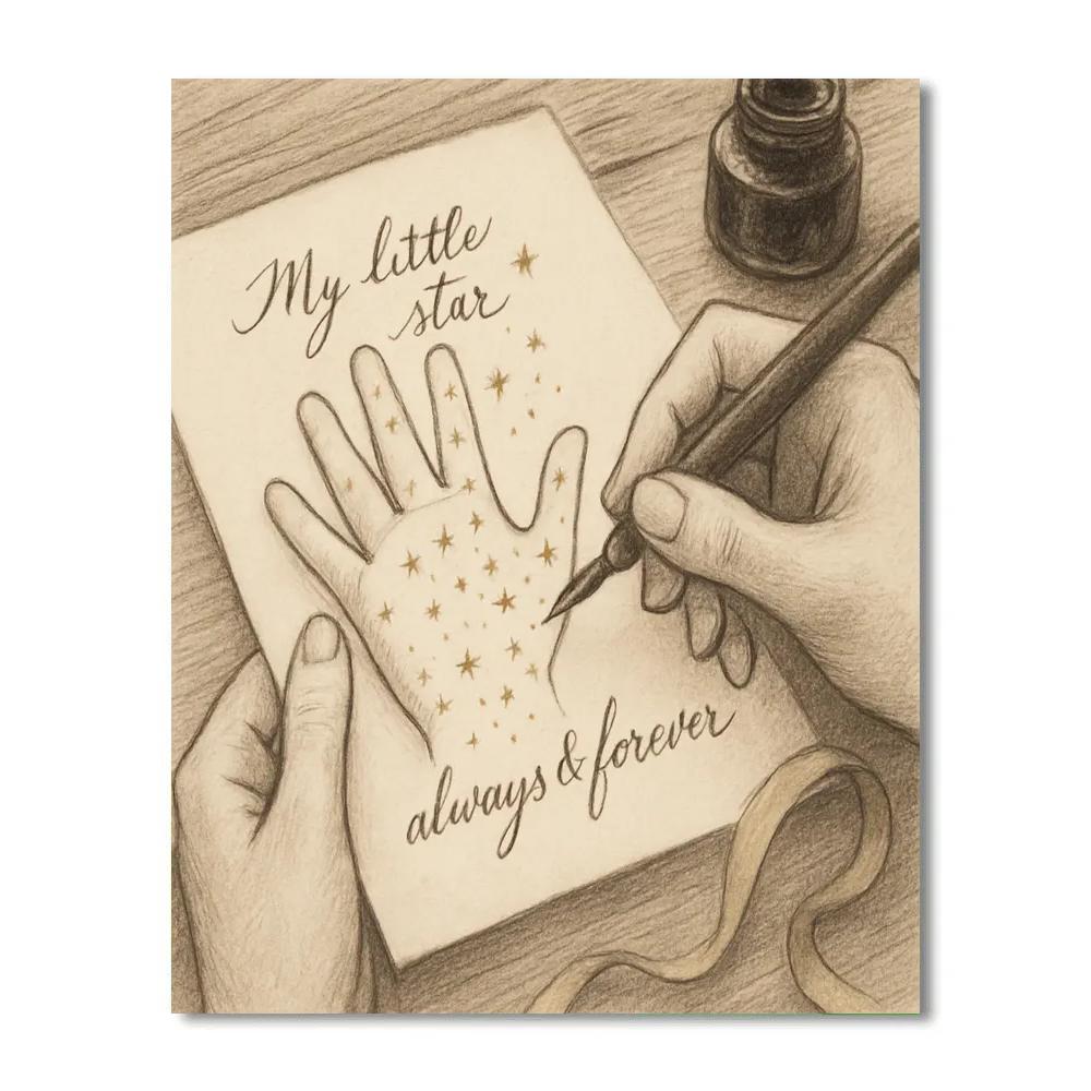 Constellation Hand Lettering paint by color