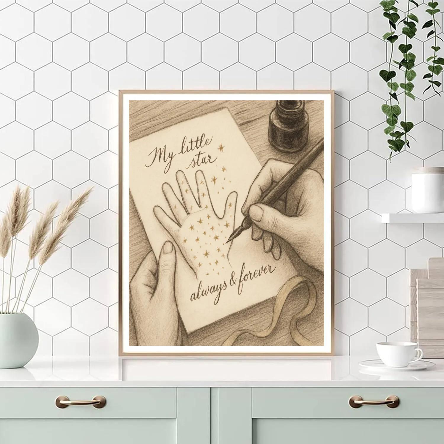 Constellation Hand Lettering paint by color