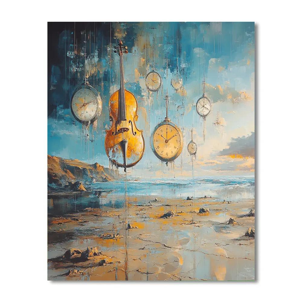 Salvador Dali Inspired Floating Orchestra Numbered painting kits