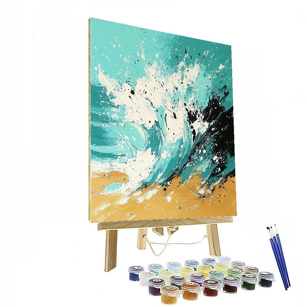 Jackson Pollock Inspired Coastal Spray paint by color
