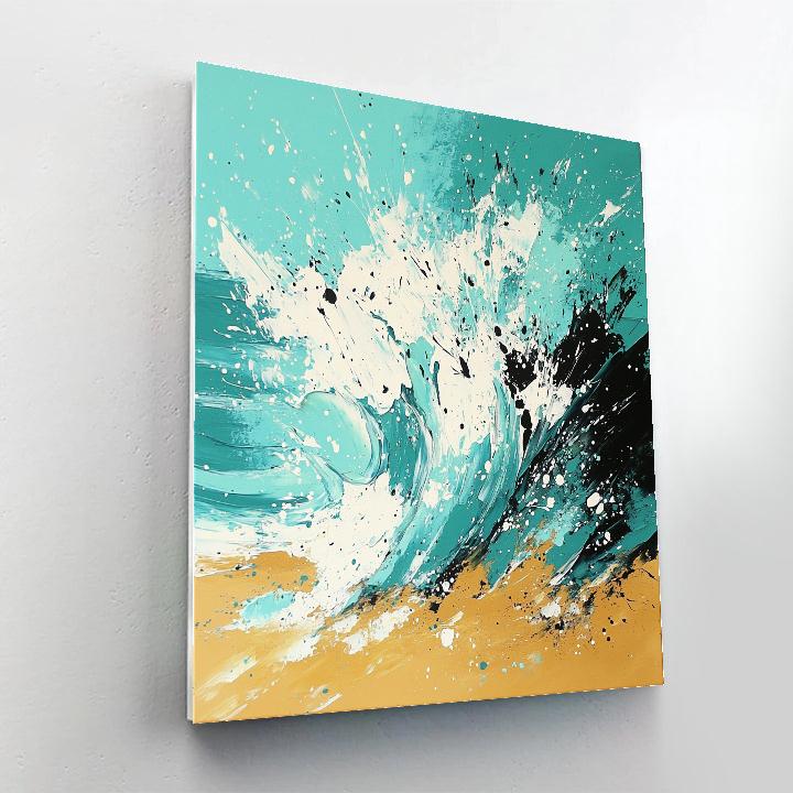 Jackson Pollock Inspired Coastal Spray paint by color
