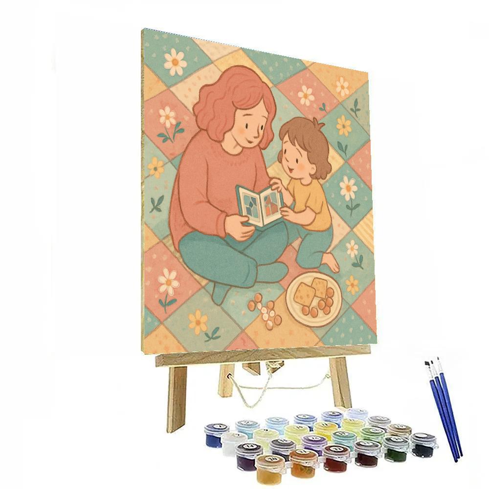 Picnic Quilt Of Memories Number painting