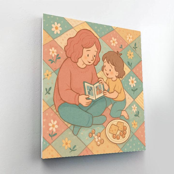 Picnic Quilt Of Memories Number painting