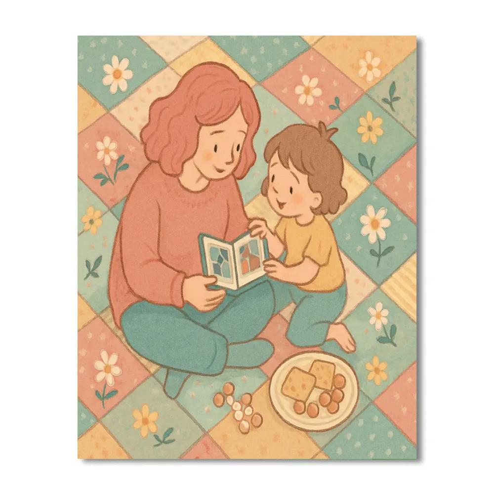 Picnic Quilt Of Memories Number painting