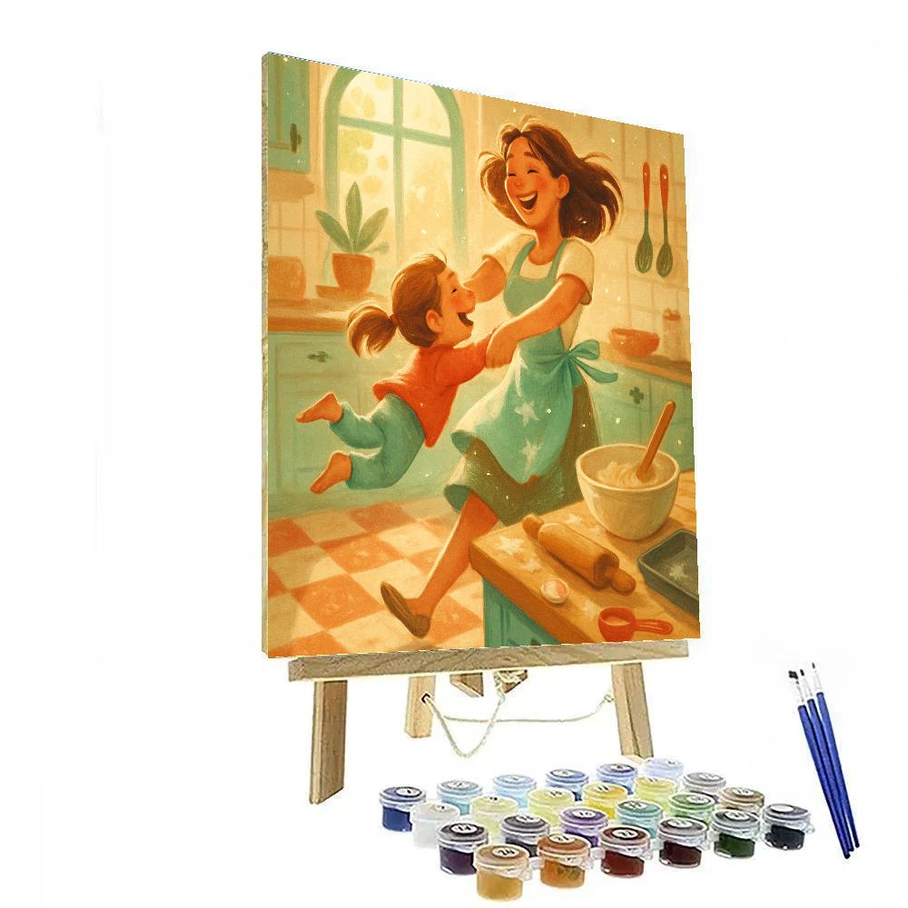 Kitchen Dance Flour Clouds Paint by numbers kits