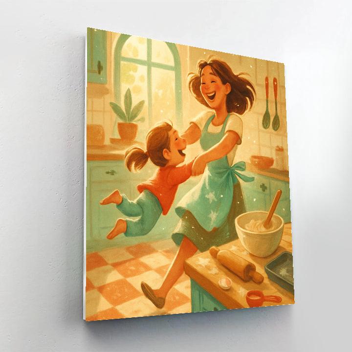 Kitchen Dance Flour Clouds Paint by numbers kits