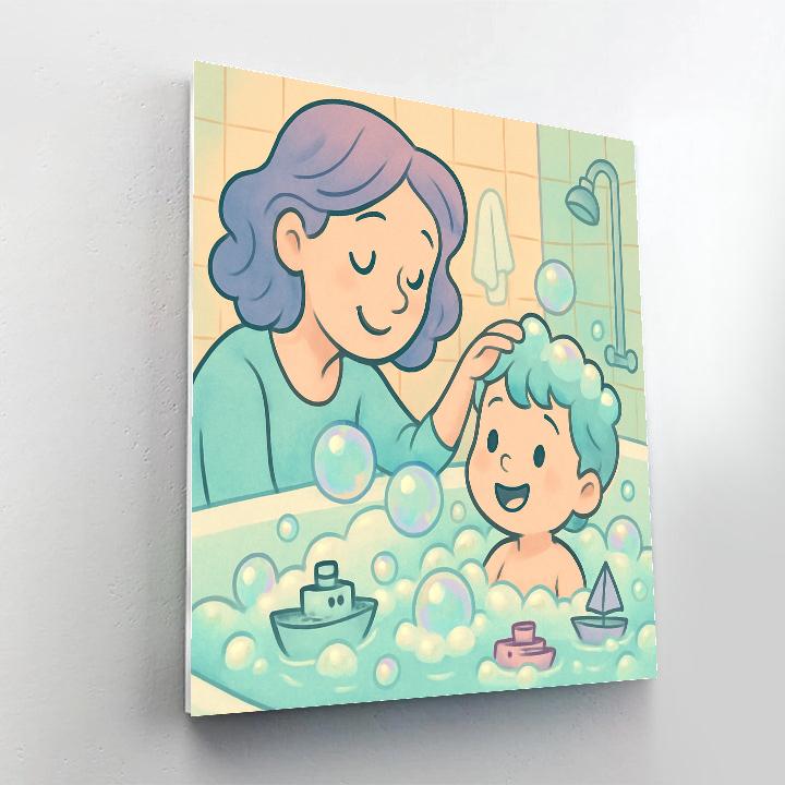Bath Time Bubble Galaxy paint by color