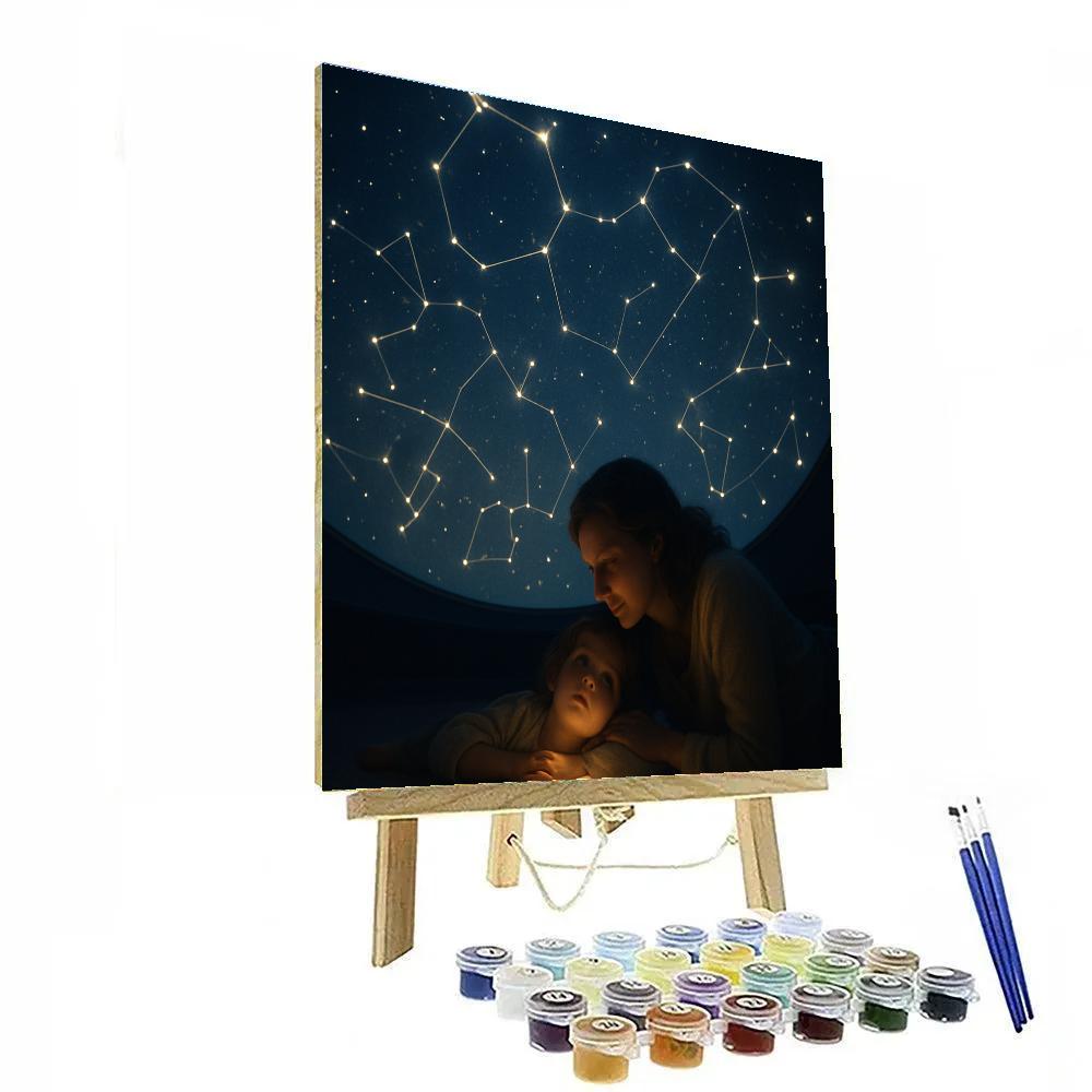 Museum Planetarium Whisper painting number kit