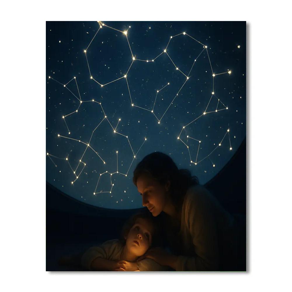Museum Planetarium Whisper painting number kit