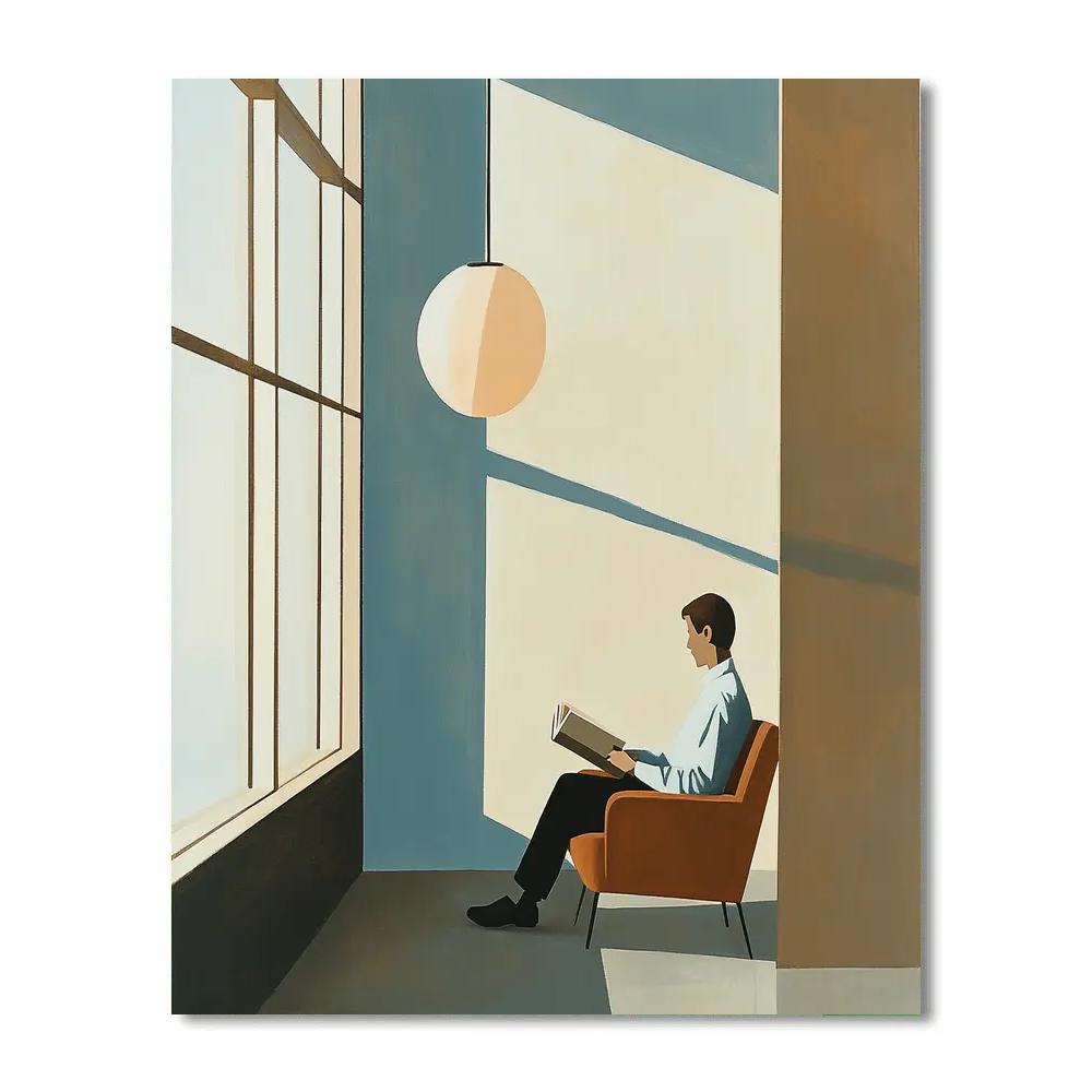 Edward Hopper Inspired Window Seat Afternoon Paint by numbers art