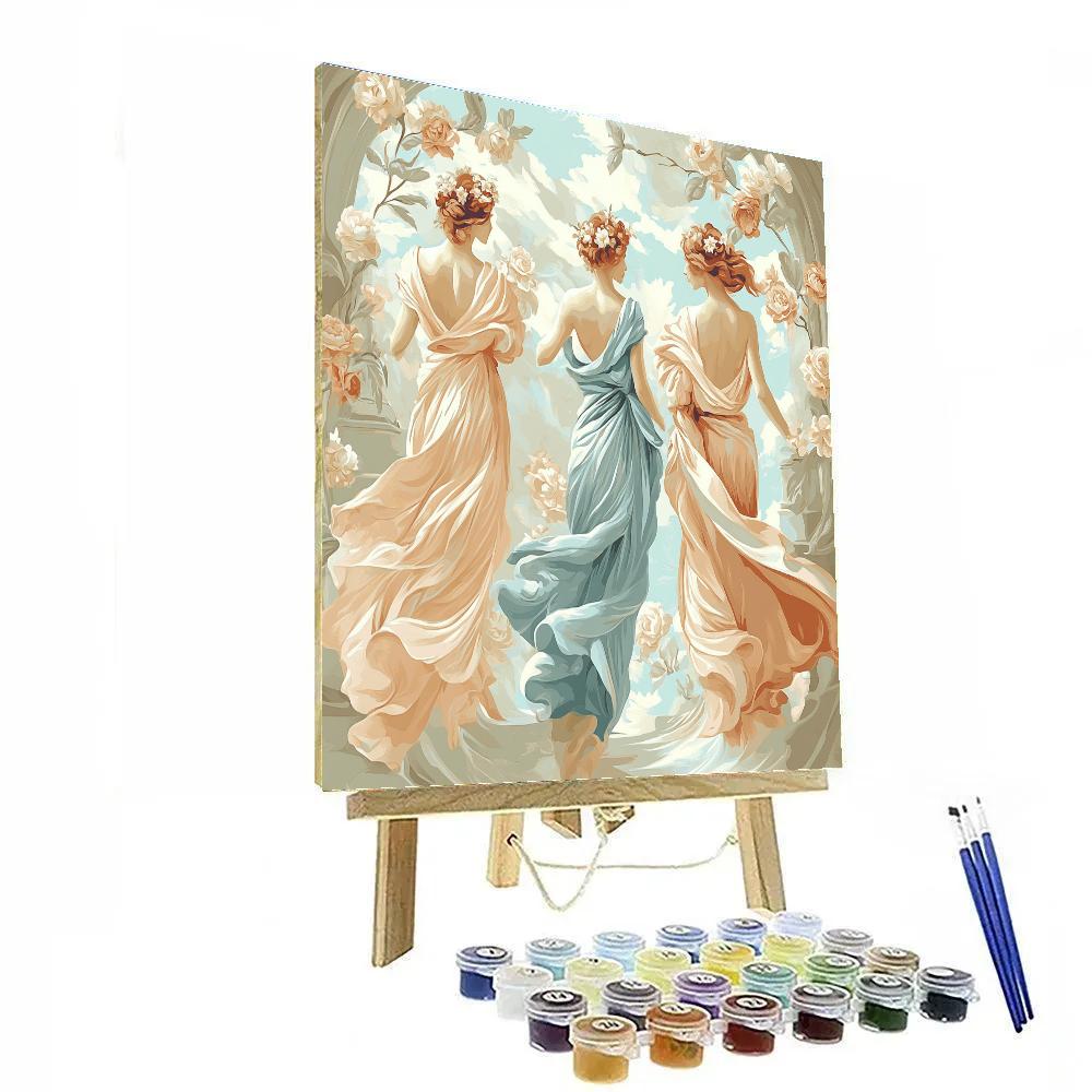 Botticelli Inspired Garden Of Muses DIY paint by numbers