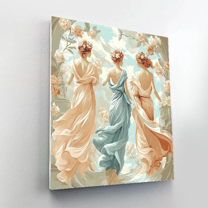 Botticelli Inspired Garden Of Muses DIY paint by numbers