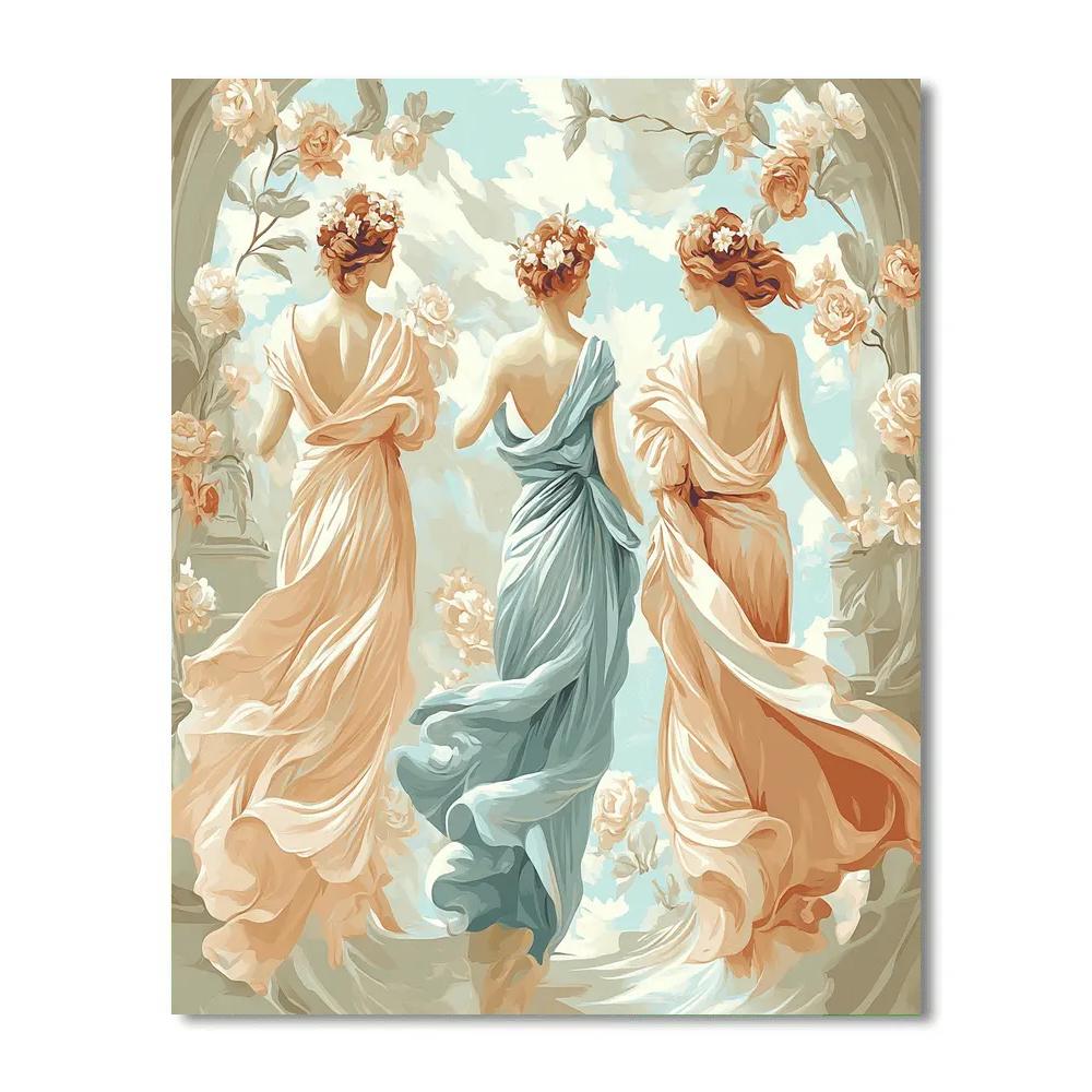 Botticelli Inspired Garden Of Muses DIY paint by numbers