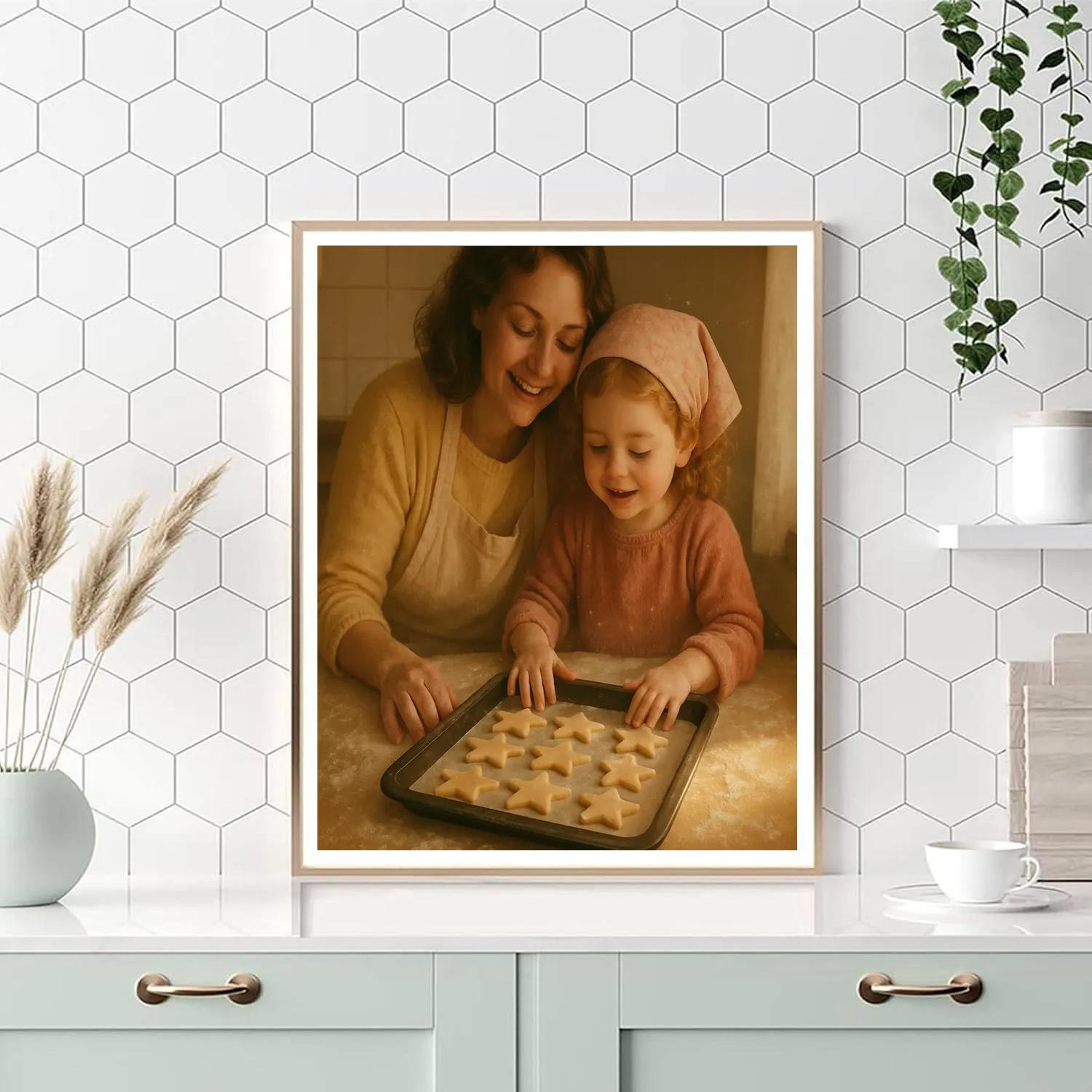 Homemade Star Cookie Morning Numbered painting kits