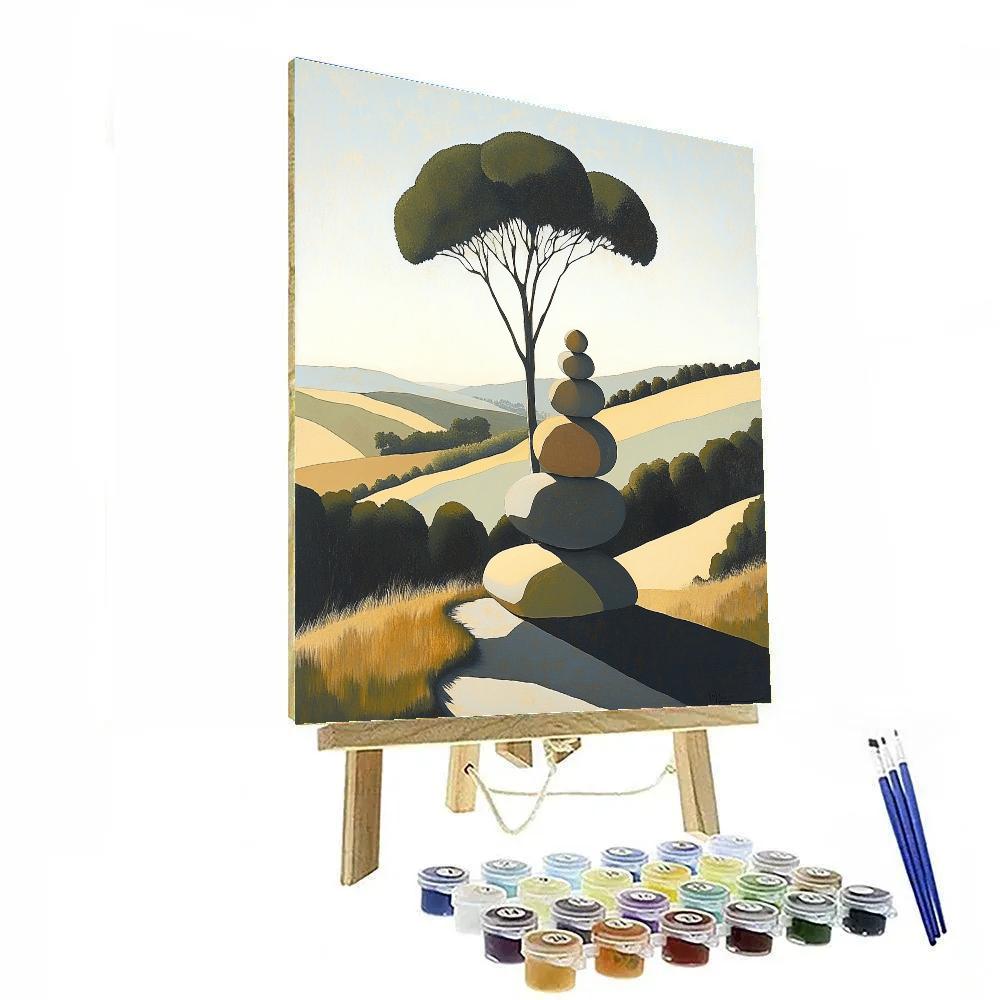 Paul Cézanne Inspired Mountain Pass Paint by numbers kits