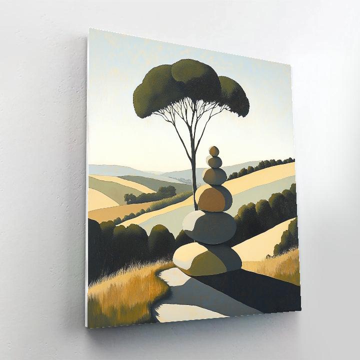 Paul Cézanne Inspired Mountain Pass Paint by numbers kits