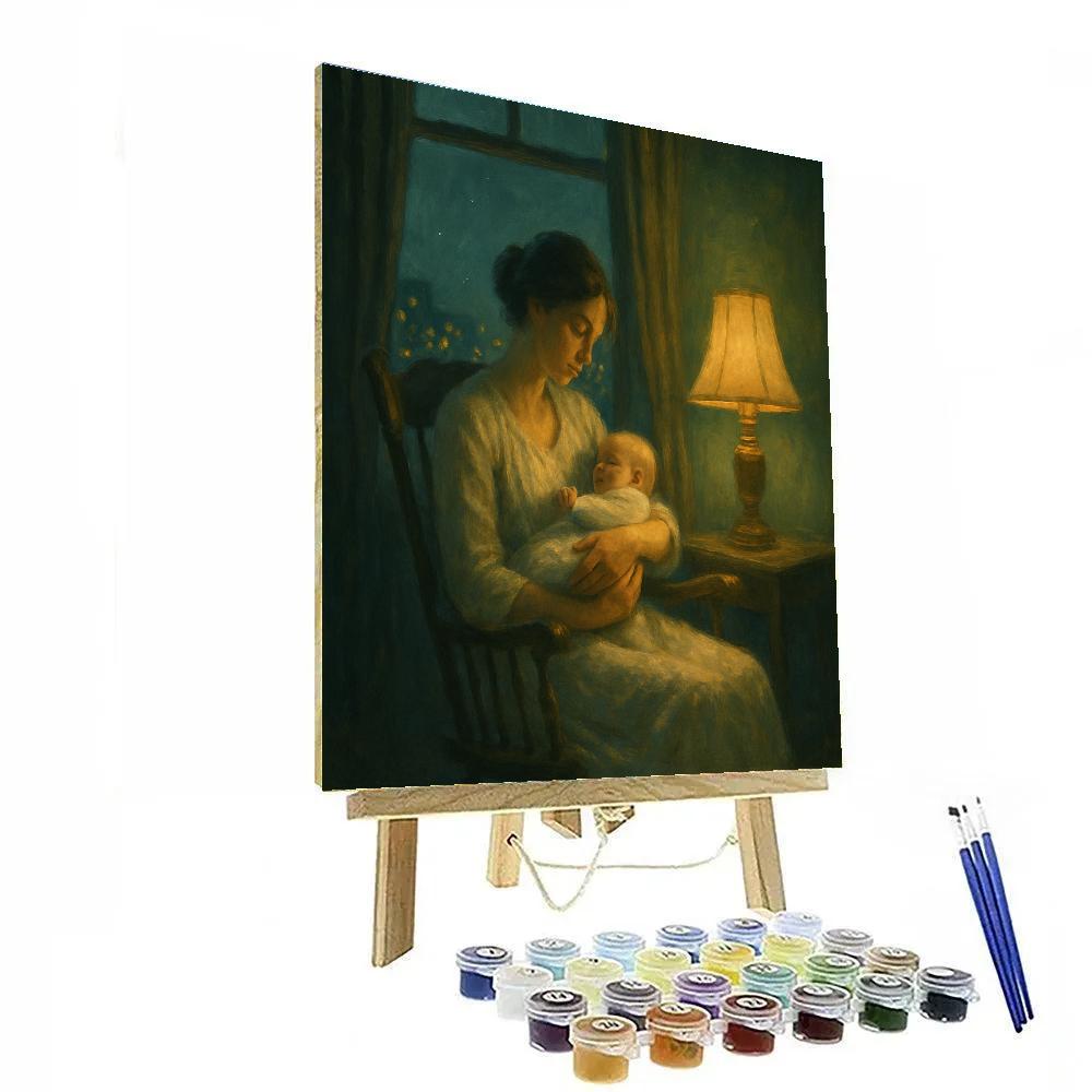 Midnight Window Lullaby Paint by numbers kits