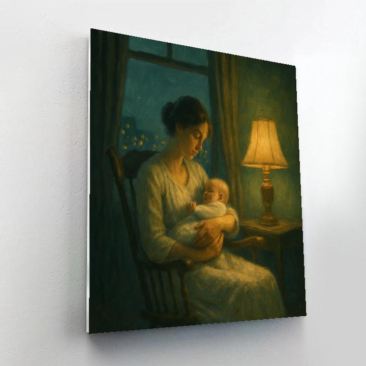 Midnight Window Lullaby Paint by numbers kits