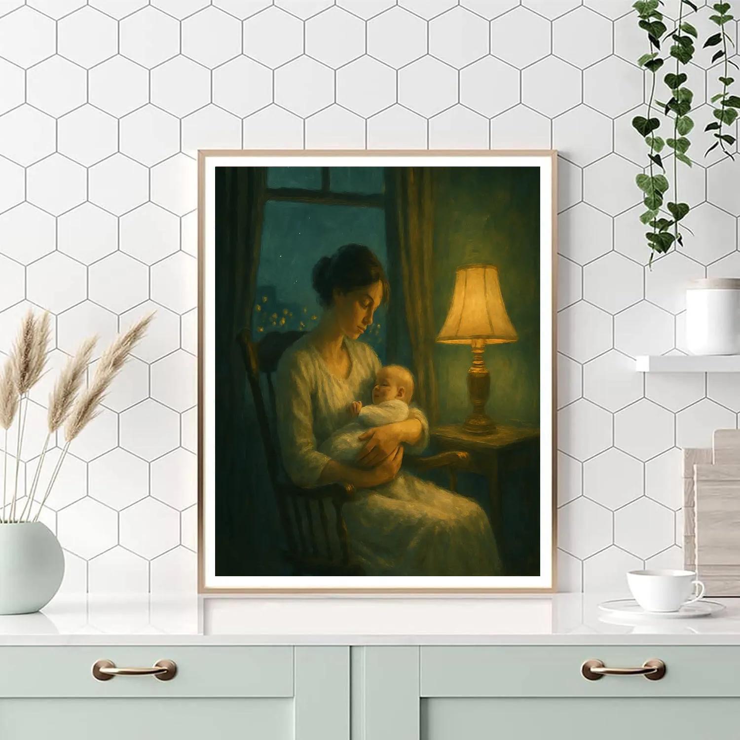 Midnight Window Lullaby Paint by numbers kits