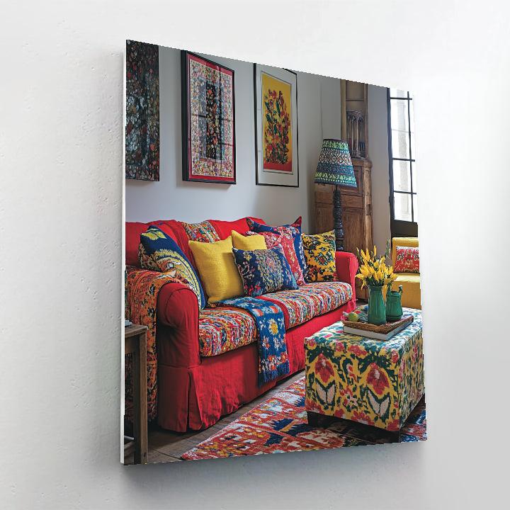 Henri Matisse Inspired Colorful Cafe Interior Number painting