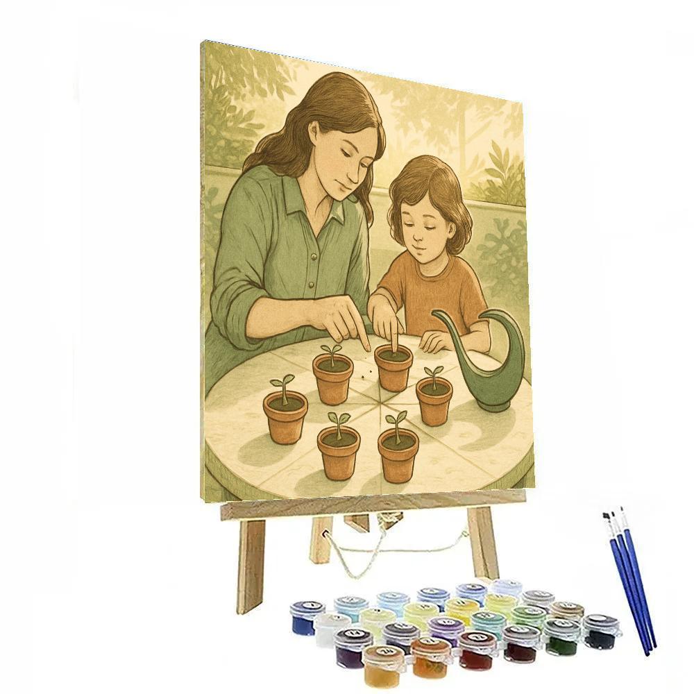 Garden Potting Star Chart Painting by numbers kit