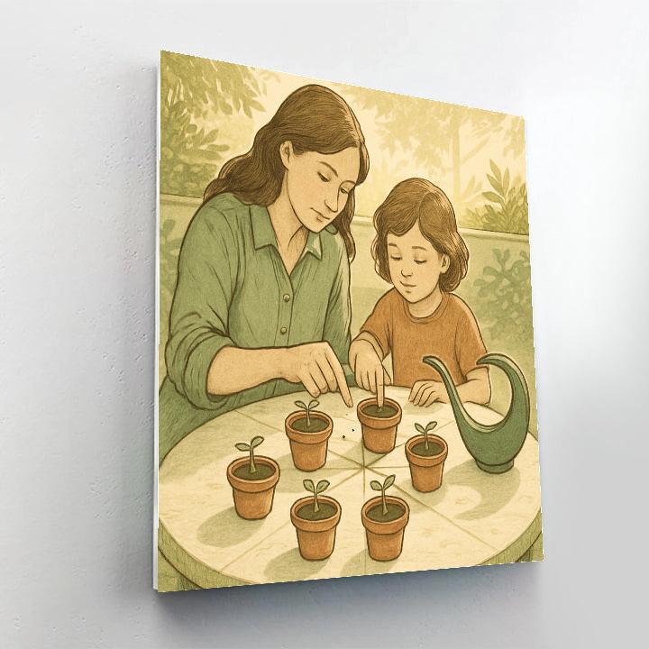 Garden Potting Star Chart Painting by numbers kit