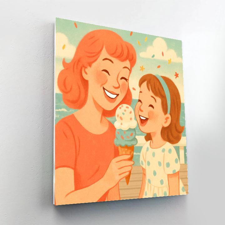 Boardwalk Ice Cream Orbit Paint by numbers kits