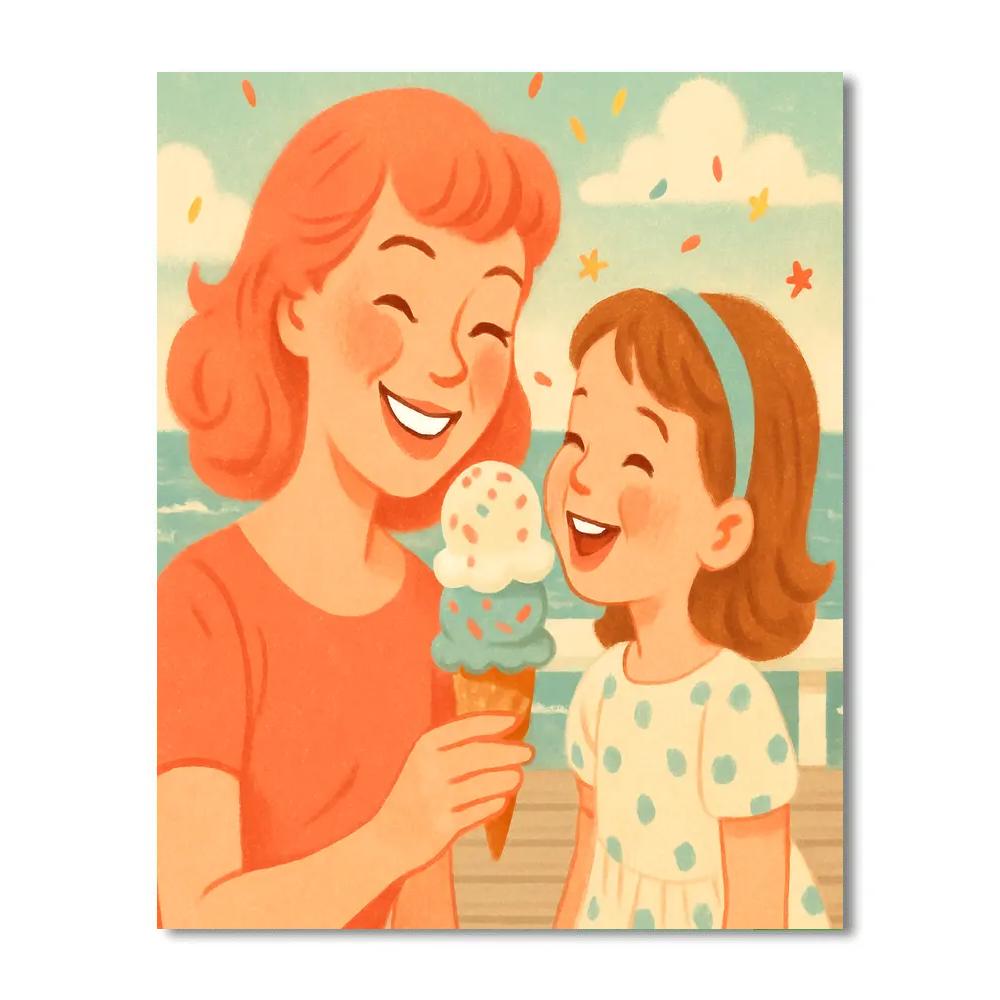 Boardwalk Ice Cream Orbit Paint by numbers kits