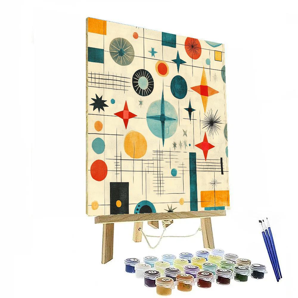 Paul Klee Inspired Star Map Patterns Paint by numbers kits