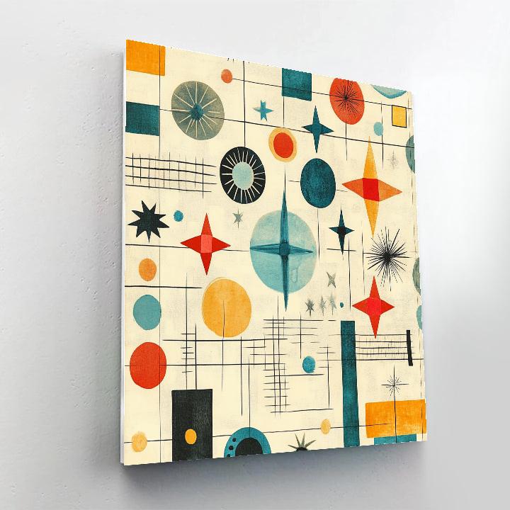 Paul Klee Inspired Star Map Patterns Paint by numbers kits