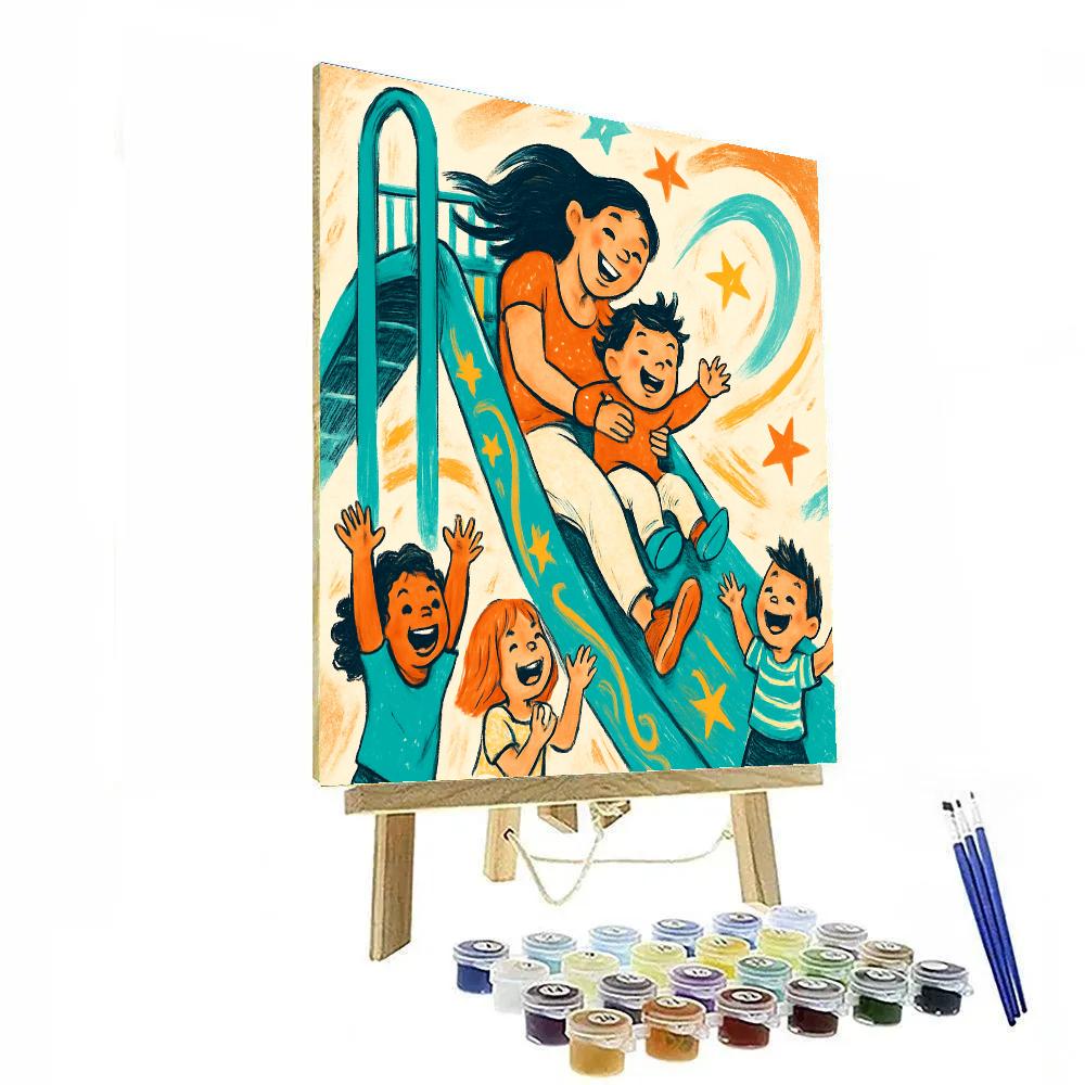 Playground Slide Starfall paint by color