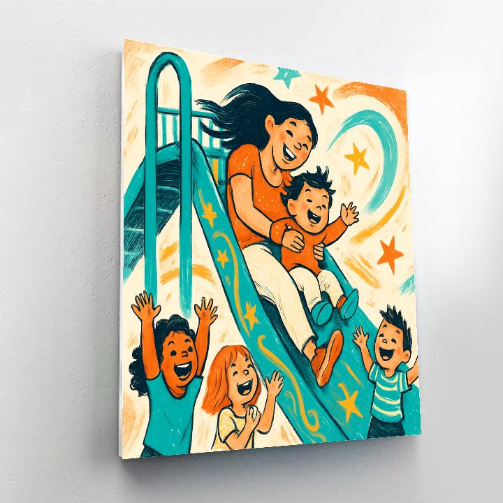 Playground Slide Starfall paint by color