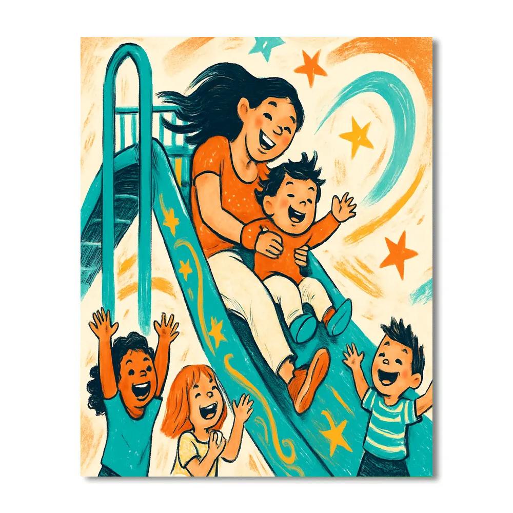 Playground Slide Starfall paint by color