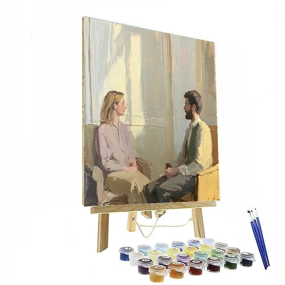 Edgar Degas Inspired Café Conversation Paint by numbers kits
