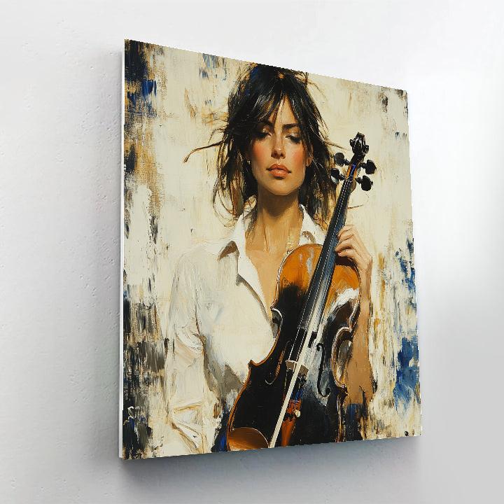 Édouard Manet Inspired Portrait Of A Violinist paint by number