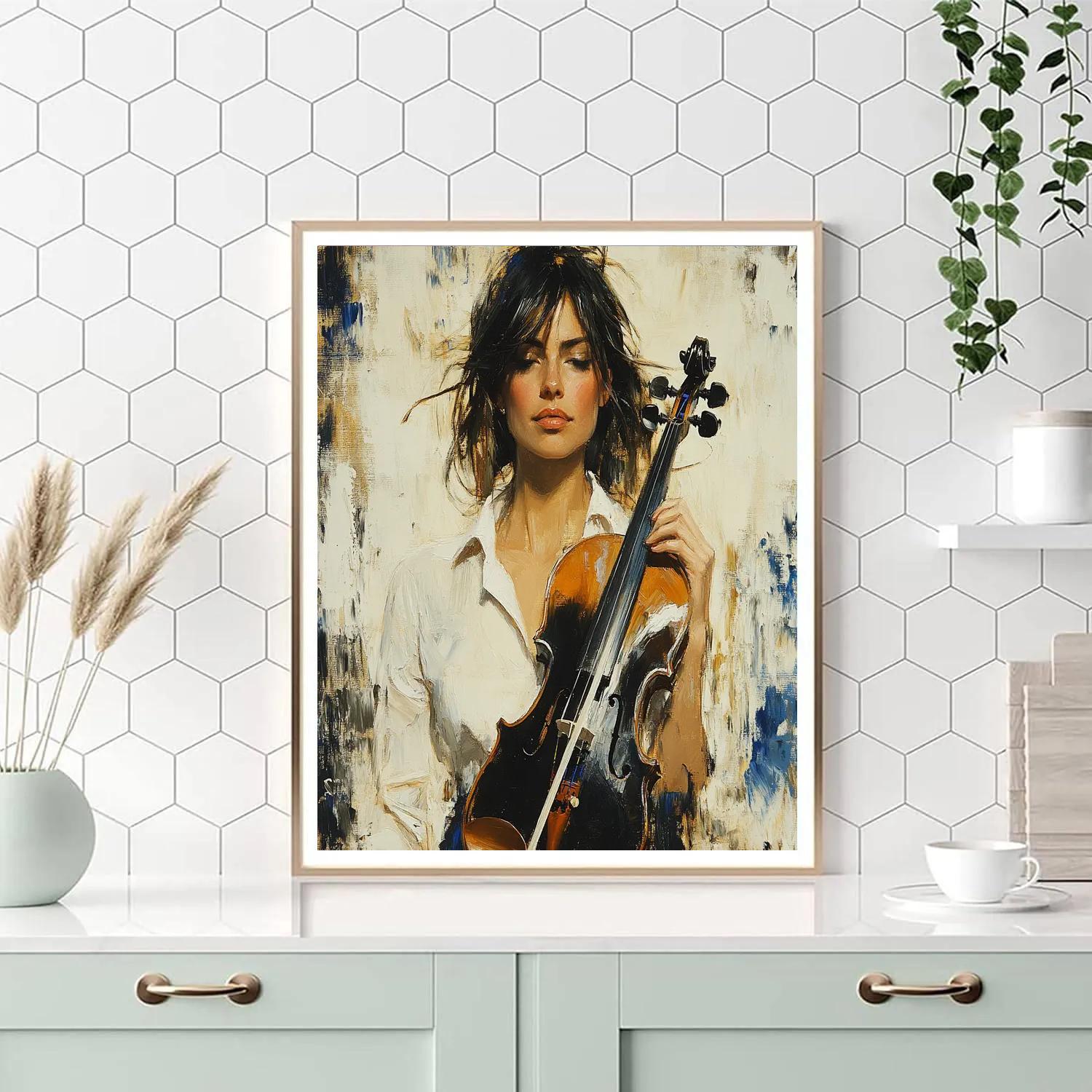 Édouard Manet Inspired Portrait Of A Violinist paint by number
