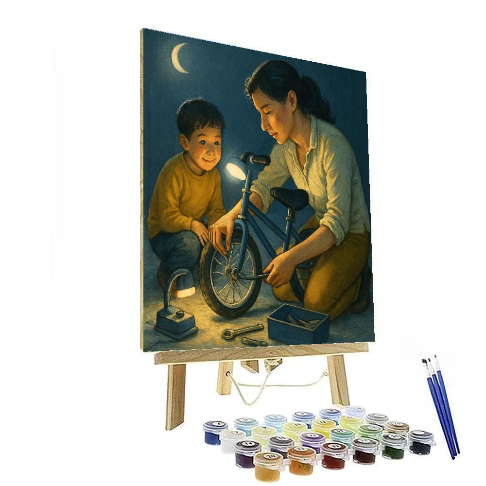 Moonbeam Bicycle Repair DIY paint by numbers