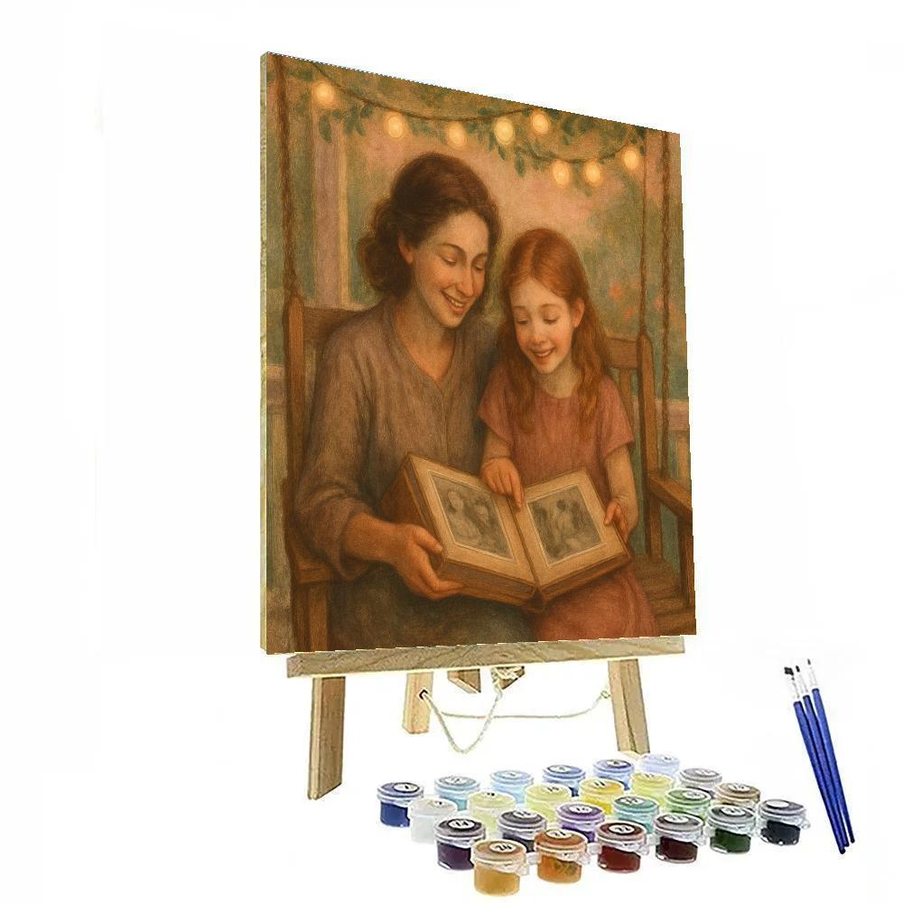 Porch Swing Photo Album paint by number