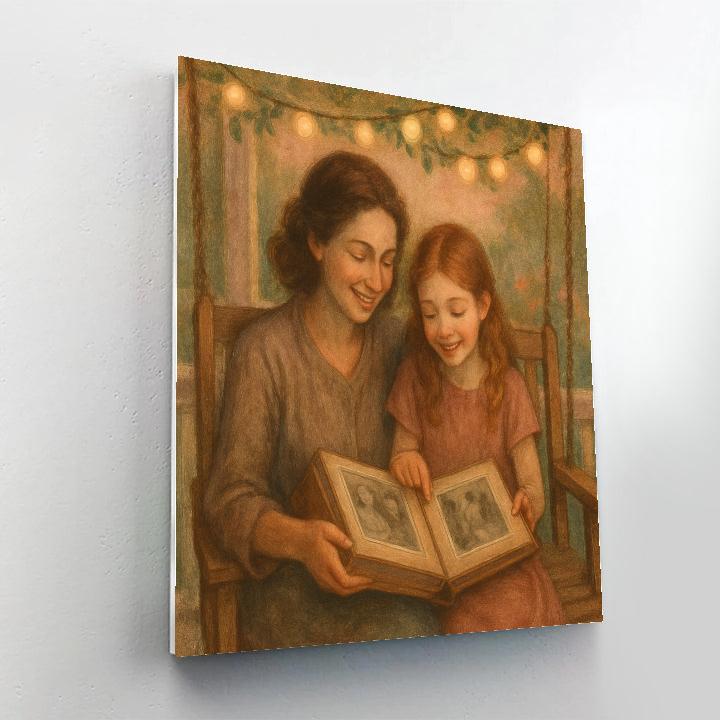 Porch Swing Photo Album paint by number