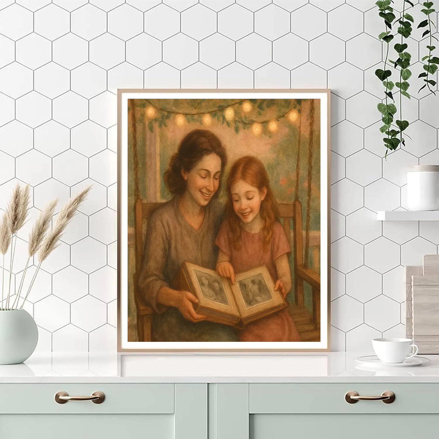 Porch Swing Photo Album paint by number
