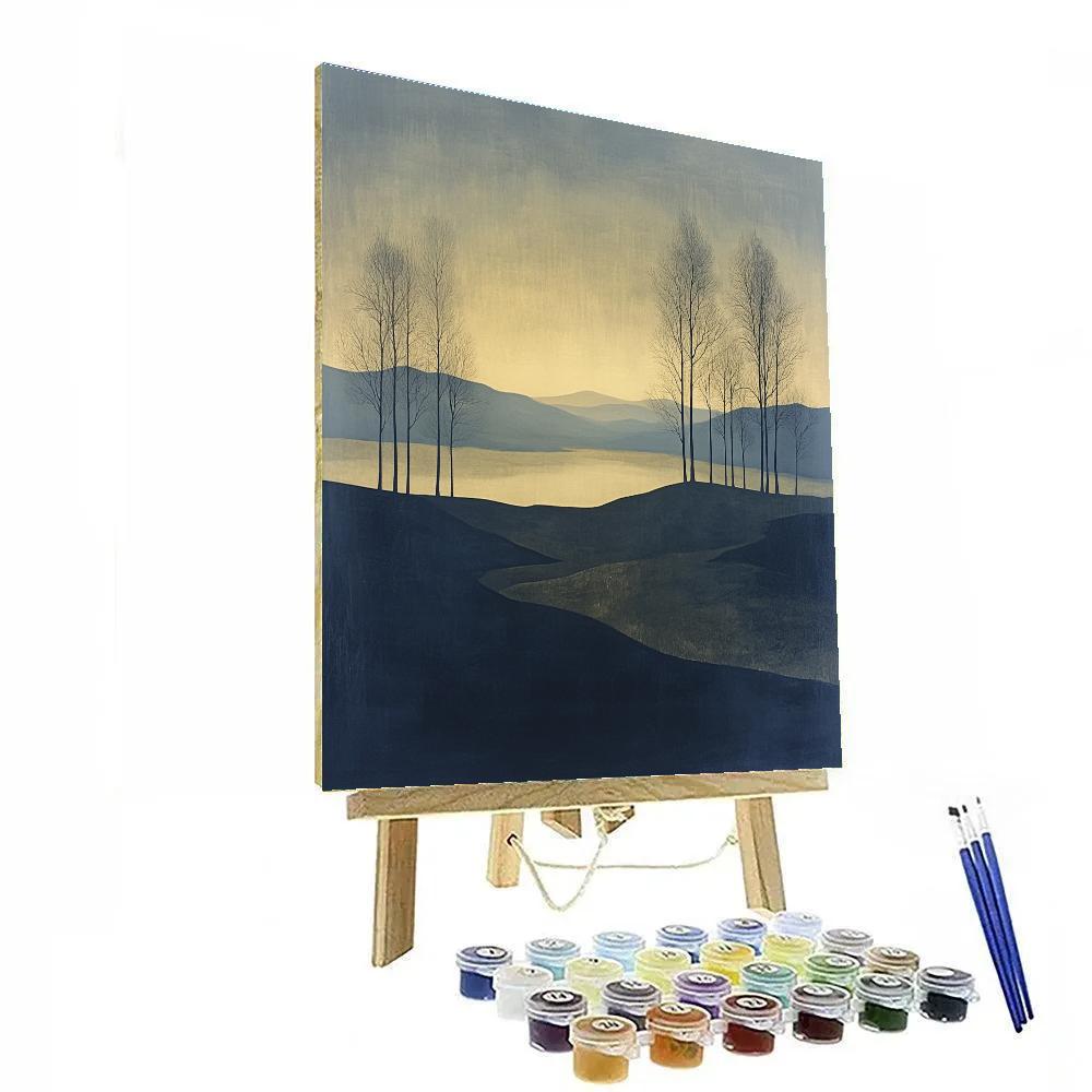 Paul Nash Inspired Moonlit Battlefield Paint by numbers art