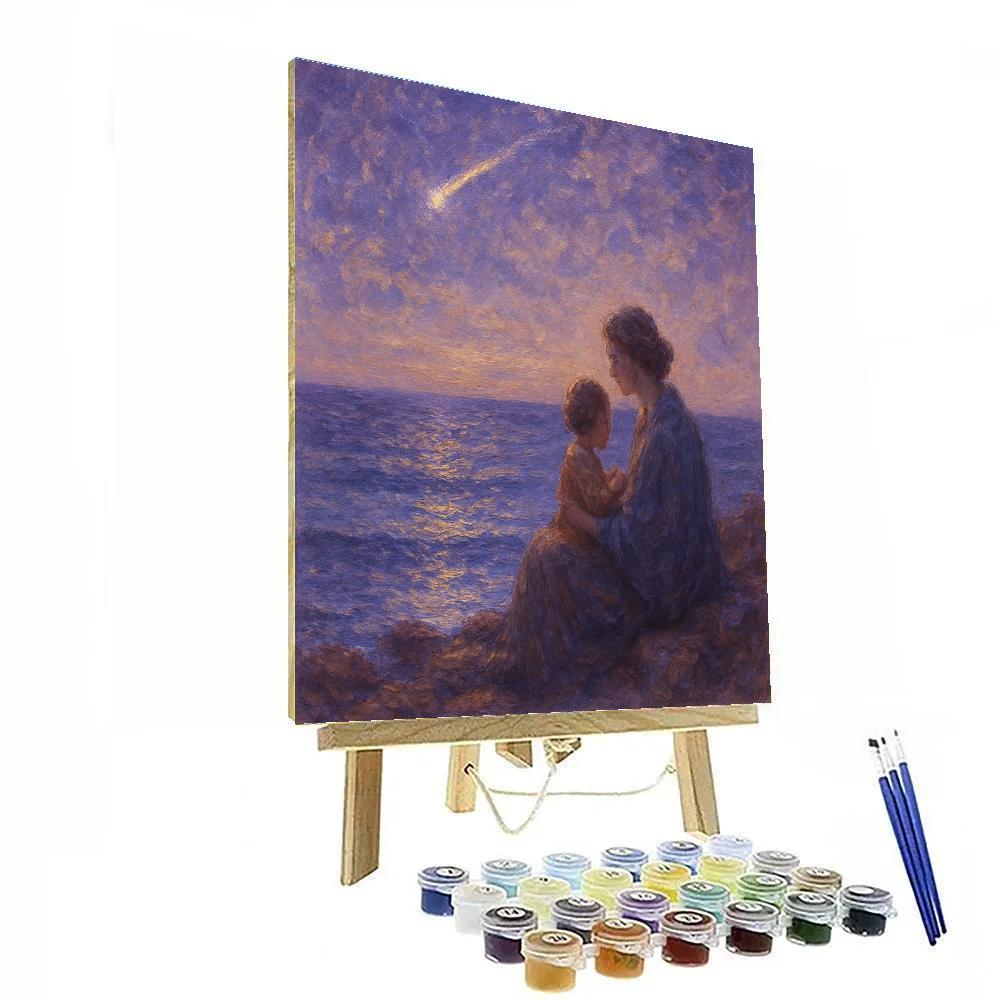 Seaside Shooting Star Promise paint by number