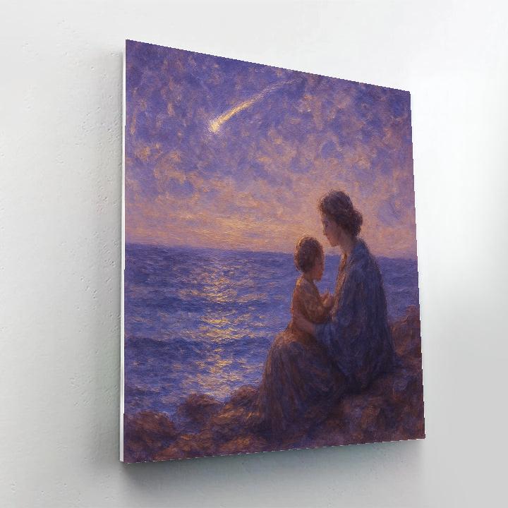 Seaside Shooting Star Promise paint by number