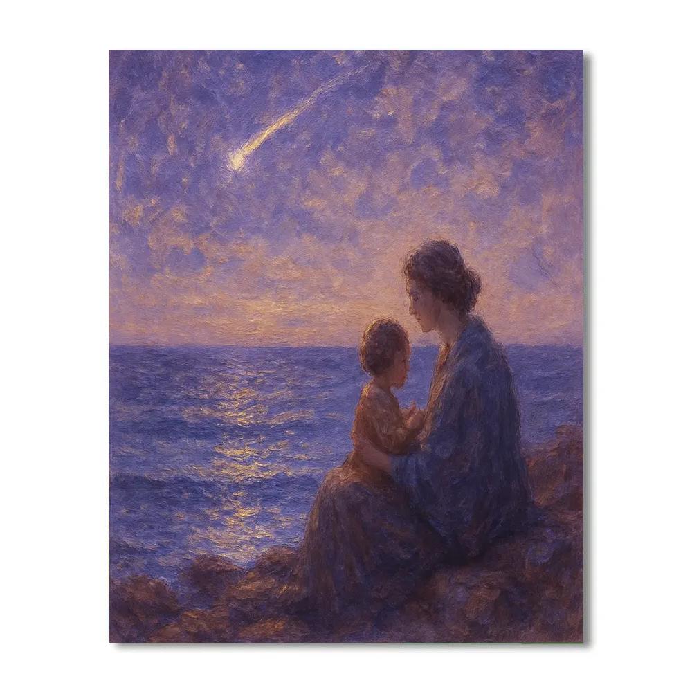 Seaside Shooting Star Promise paint by number